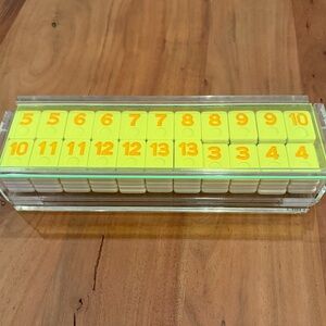 Modern Lucite Rummikub Tile Set